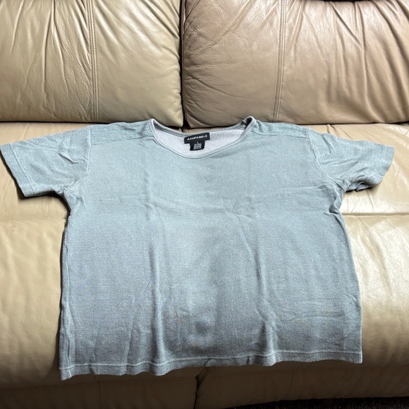 Rampage Vintage 90’s Gray Waffle Knit Long Sleeve Top - Picture 3 of 4